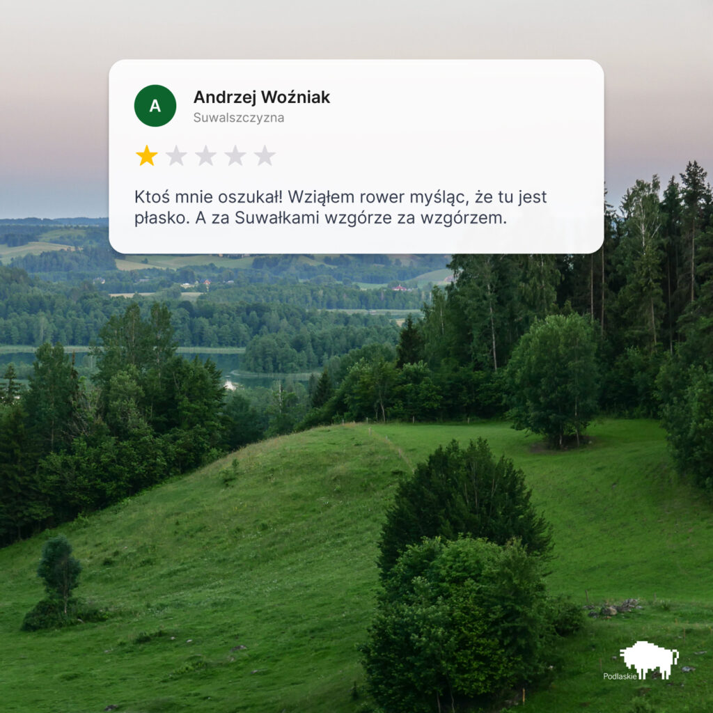 Suwalszczyzna - Podlaskie na majówkę - kreatywna kampania promujące turystykę w regionie Podlaskim